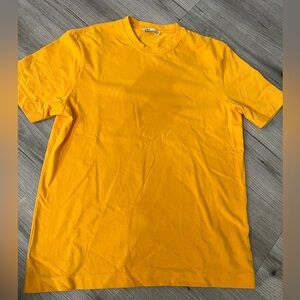 Zara Men's Vibrant orange Short Sleeve Tee